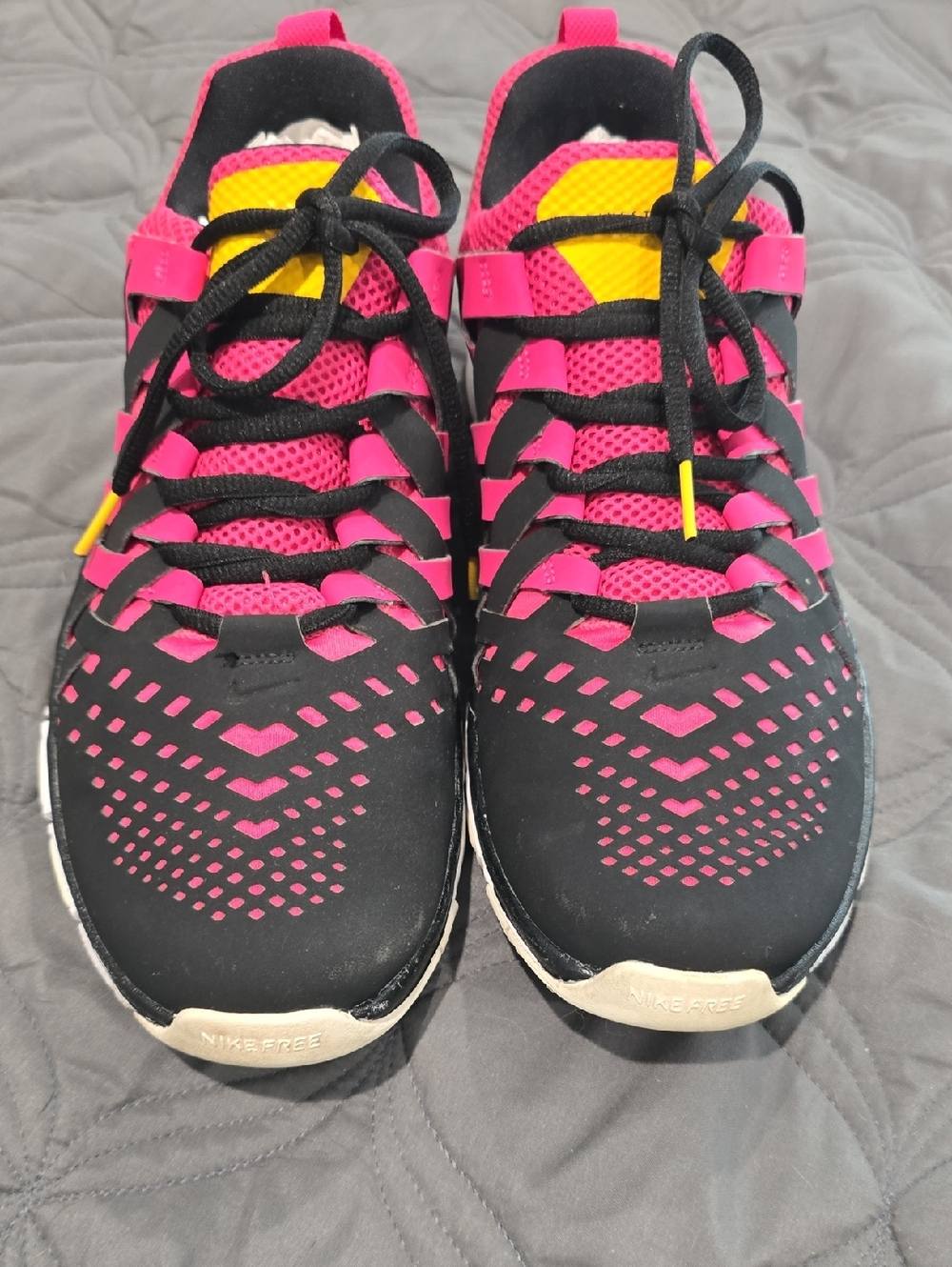 Nike Black, Hot Pink Free 5.0. Trainers!